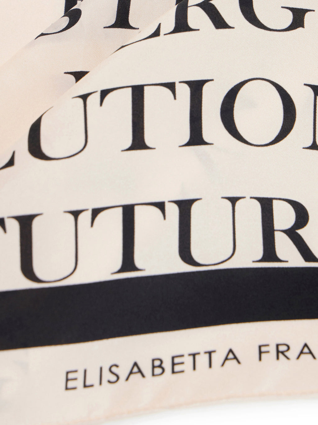 Scarf with text and Elisabetta Franchi logo