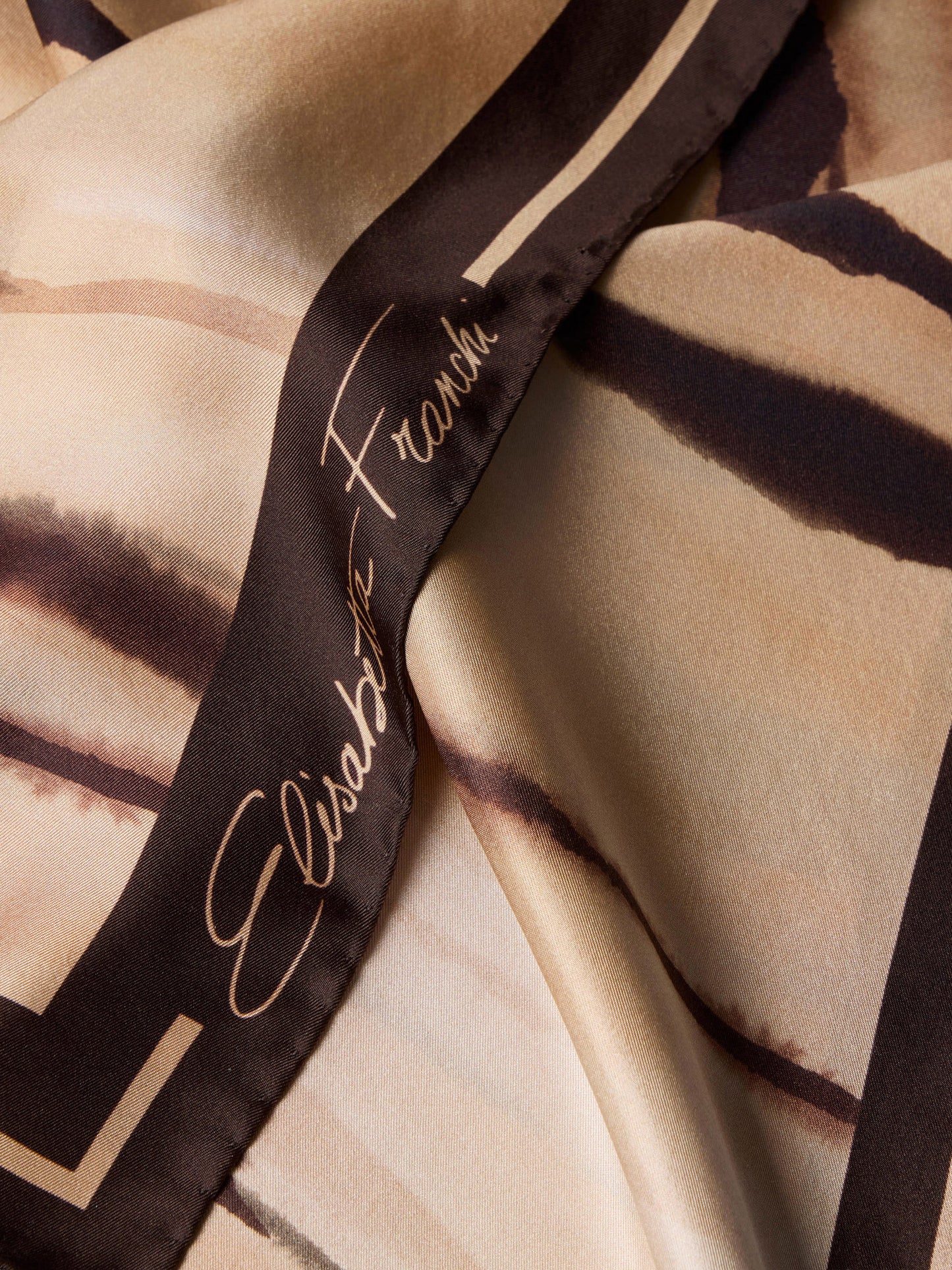 Silk twill foulard scarf with tiger print