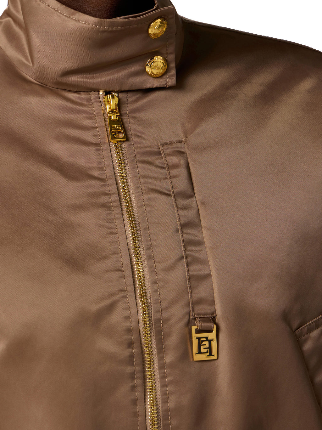 Bomber jacket in nylon fabric