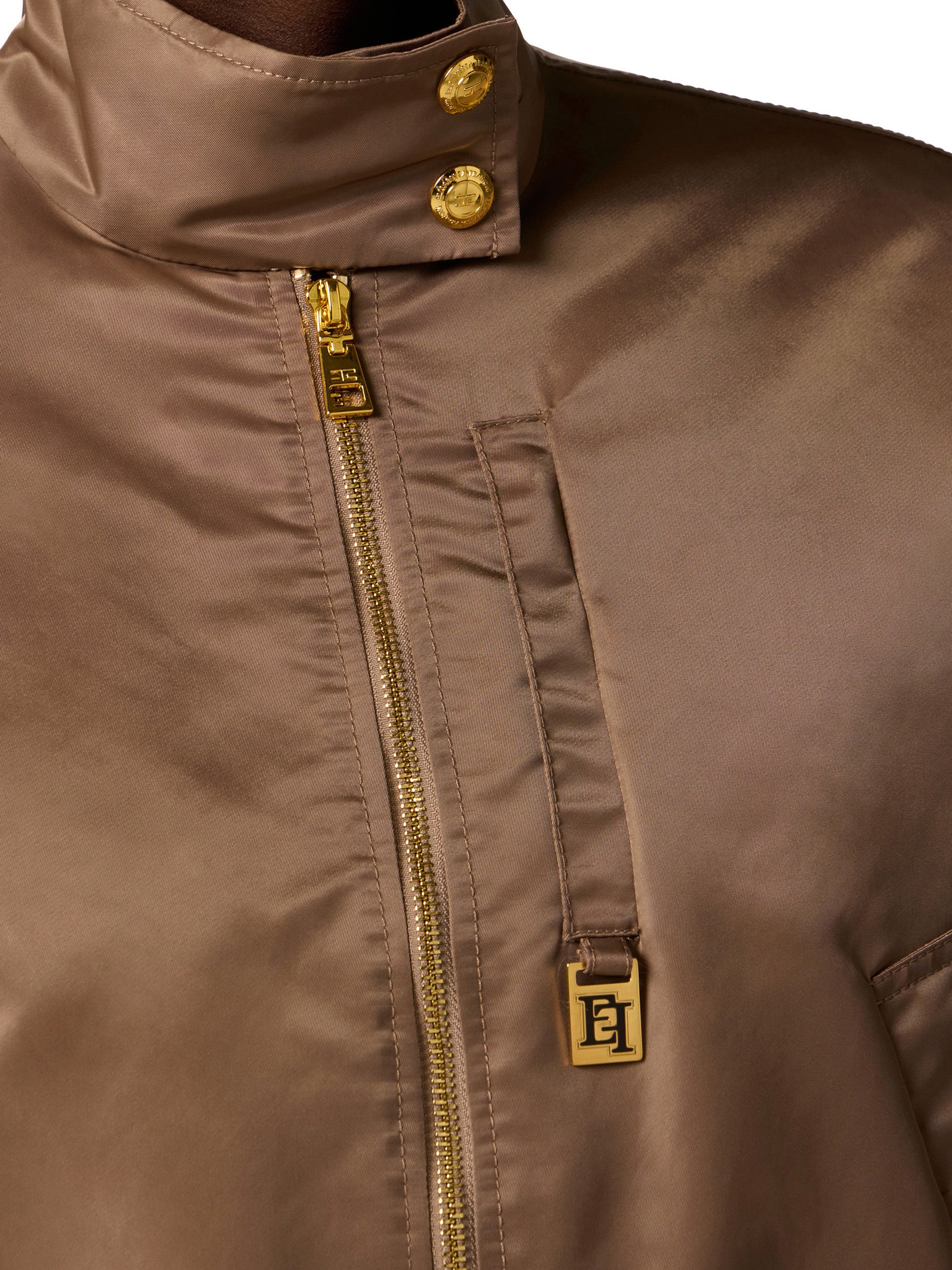 Bomber jacket in nylon fabric