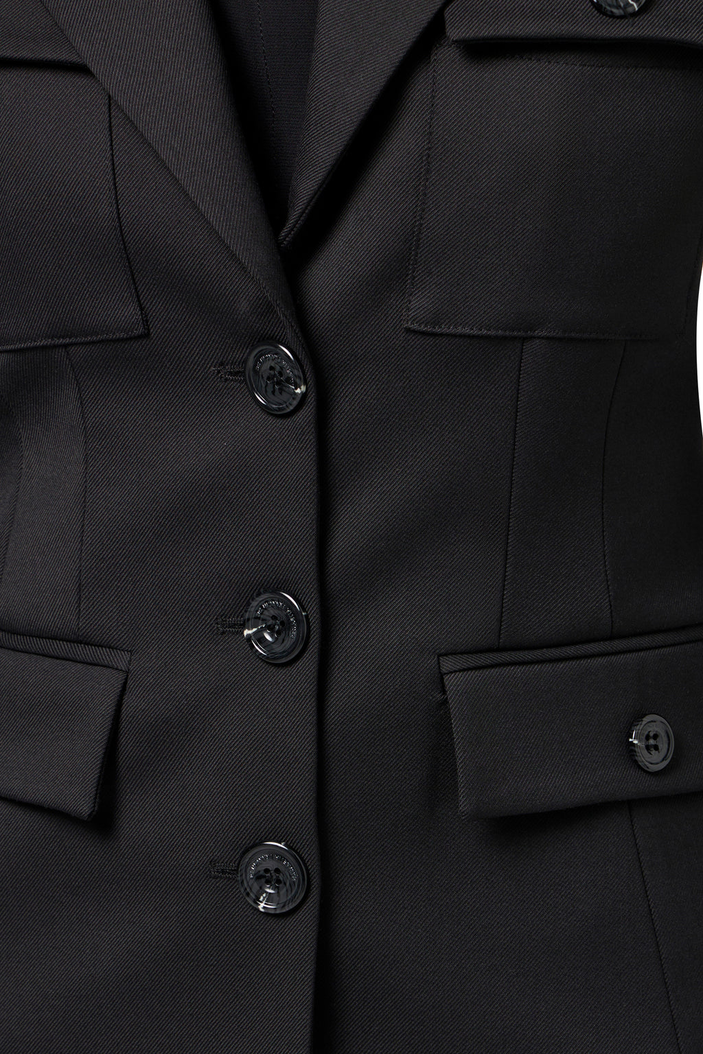 Single-breasted cool wool jacket with pockets | LAST PIECE: 42