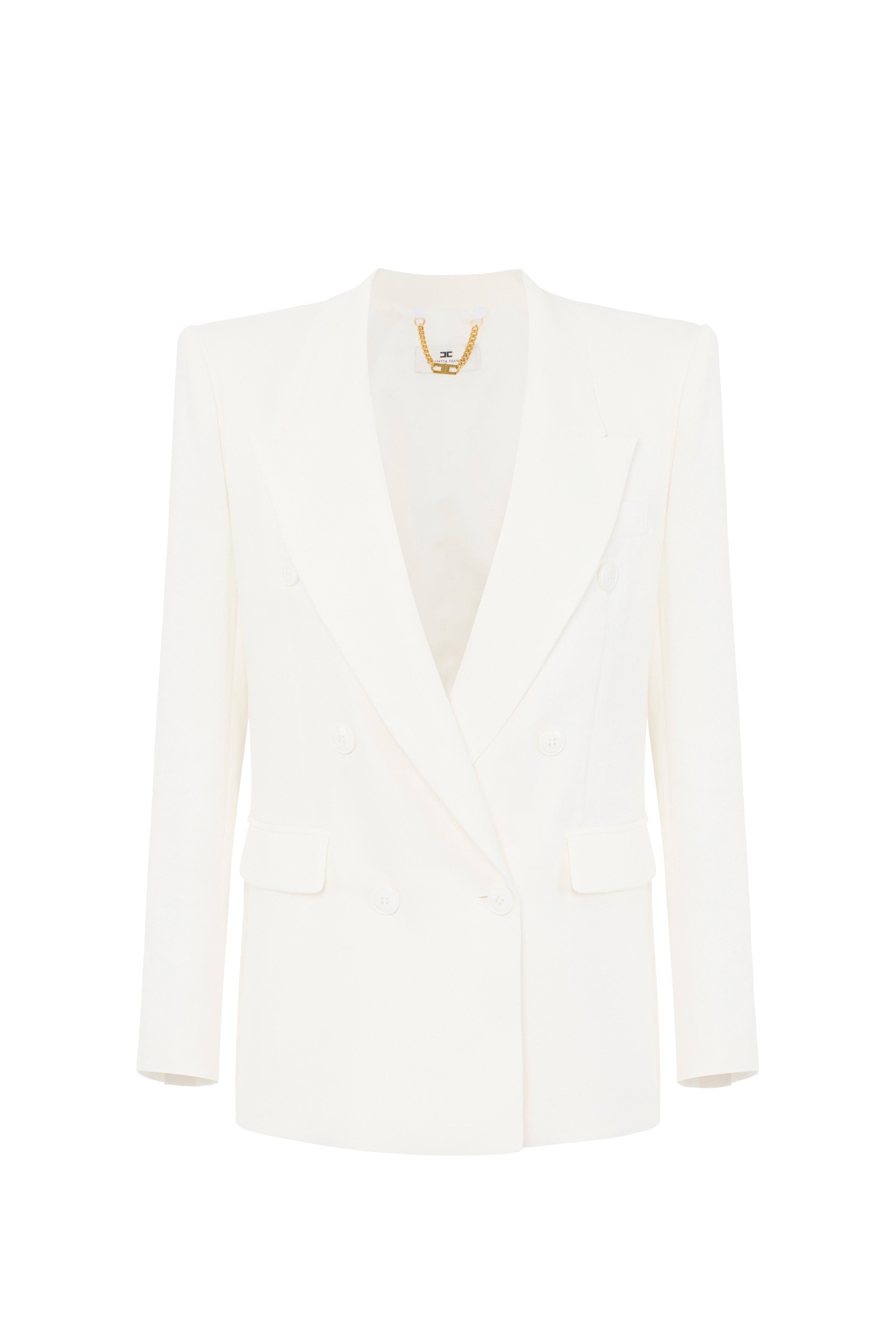 Linen Blend Gabardine Jacket | LAST PIECE: 48