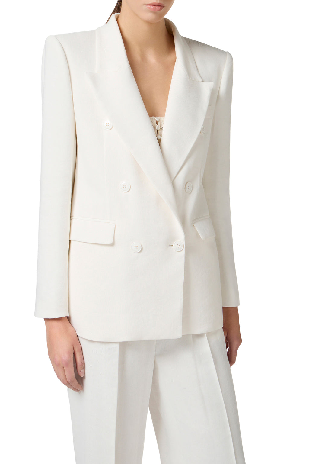 Linen Blend Gabardine Jacket | LAST PIECE: 48