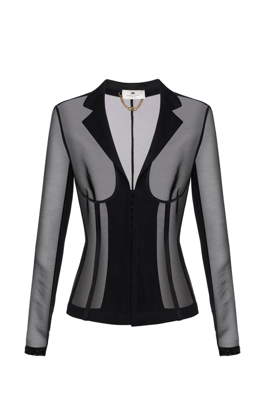 Tulle bustier jacket