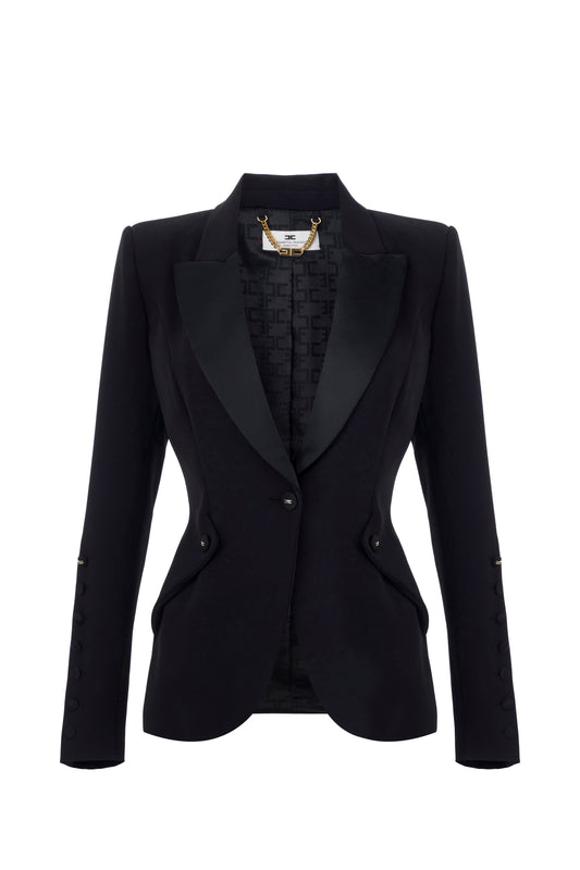 Jacket in lightweight crêpe