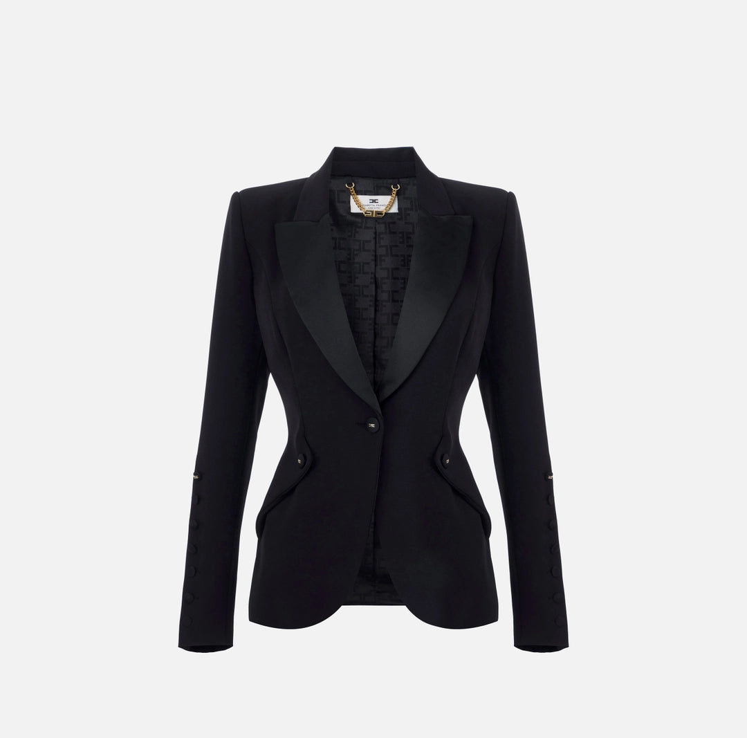 Jacket in lightweight crêpe