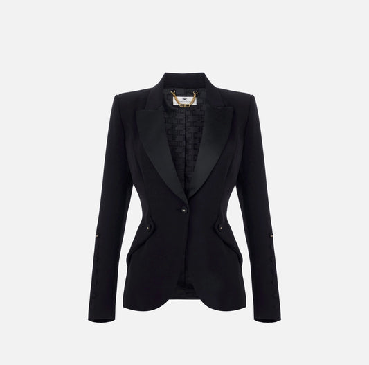 Jacket in lightweight crêpe