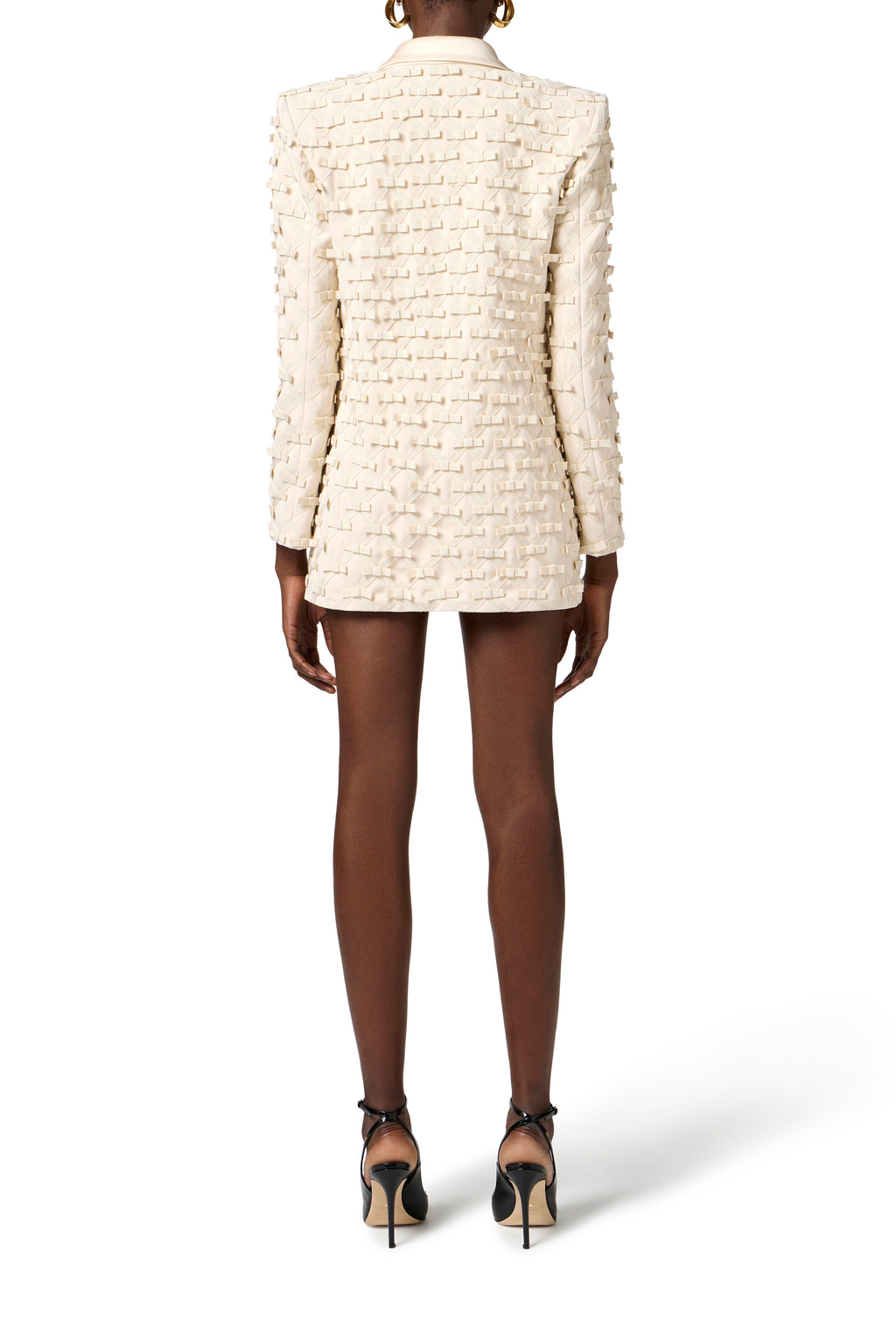 Lightweight crêpe jacket with bows | LAST PIECE: 42
