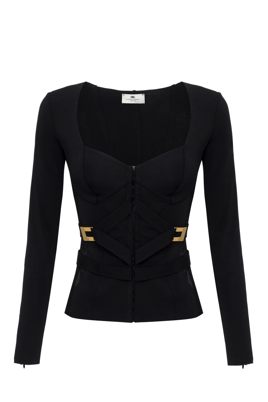 Jacket in bi-elastic fabric