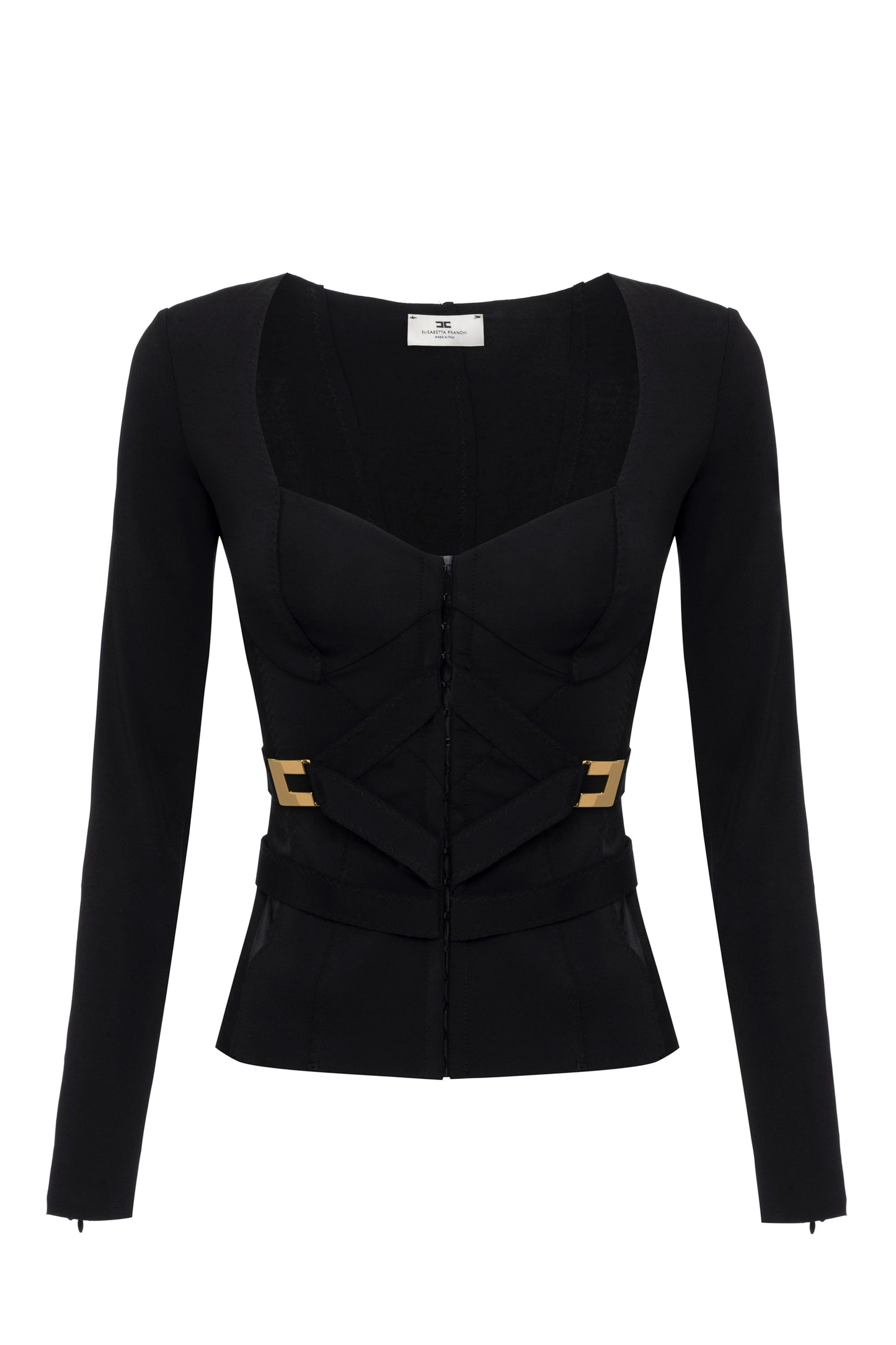 Jacket in bi-elastic fabric