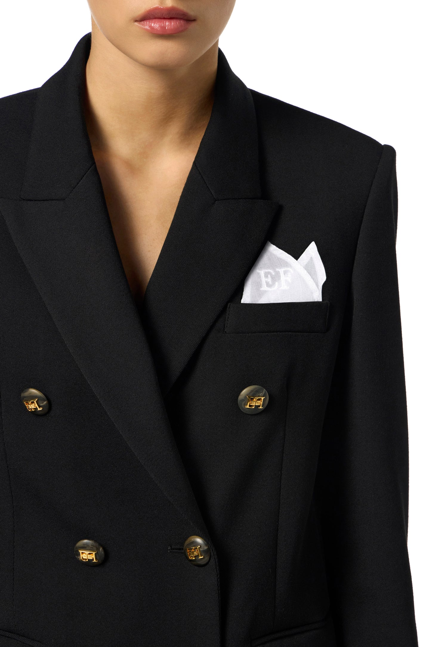 Jacket in cotton gabardine fabric with breast pocket