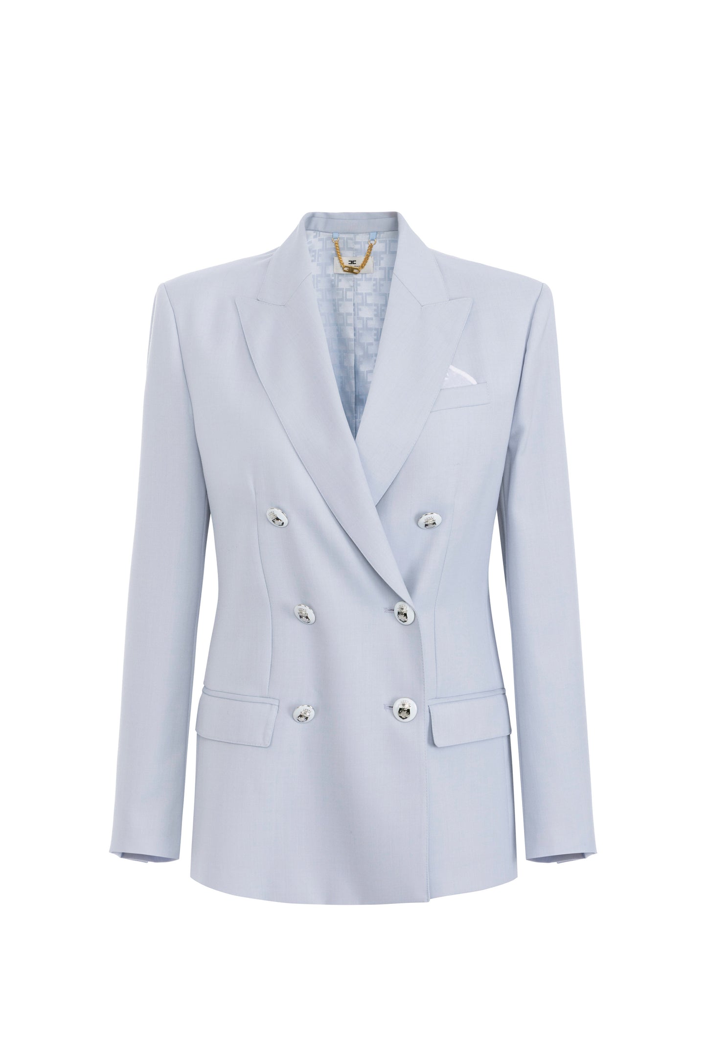 Cool wool jacket with enamelled buttons
