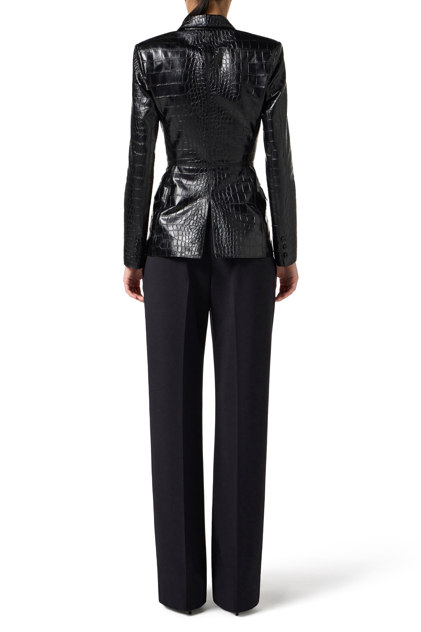 Jacket with crocodile print