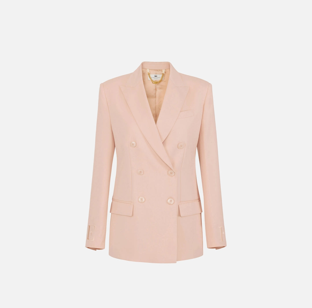 Double-breasted jacket in cool wool