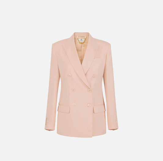 Double-breasted jacket in cool wool