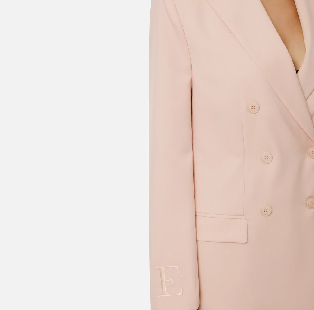 Double-breasted jacket in cool wool