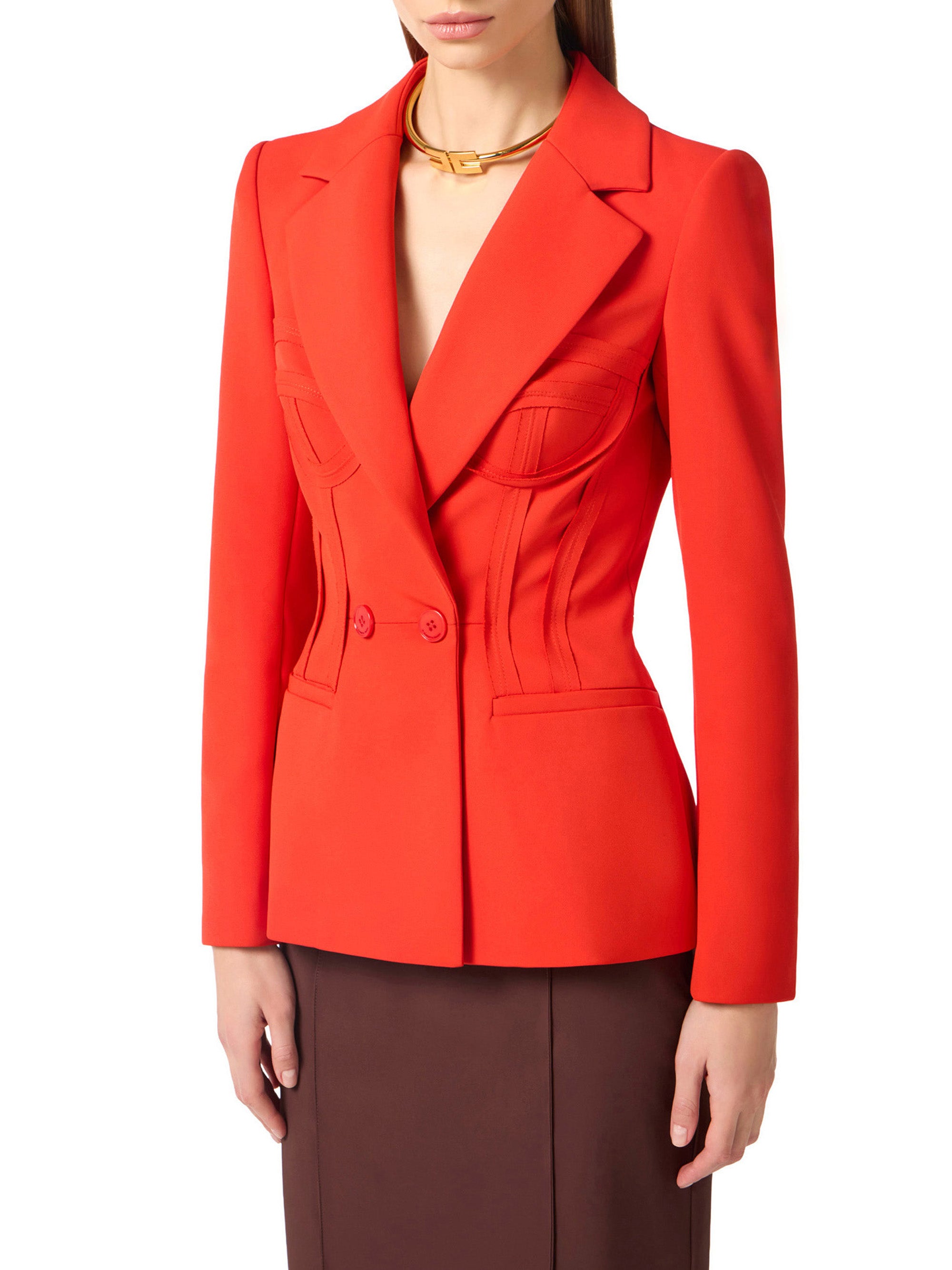 Double-breasted jacket in cool wool