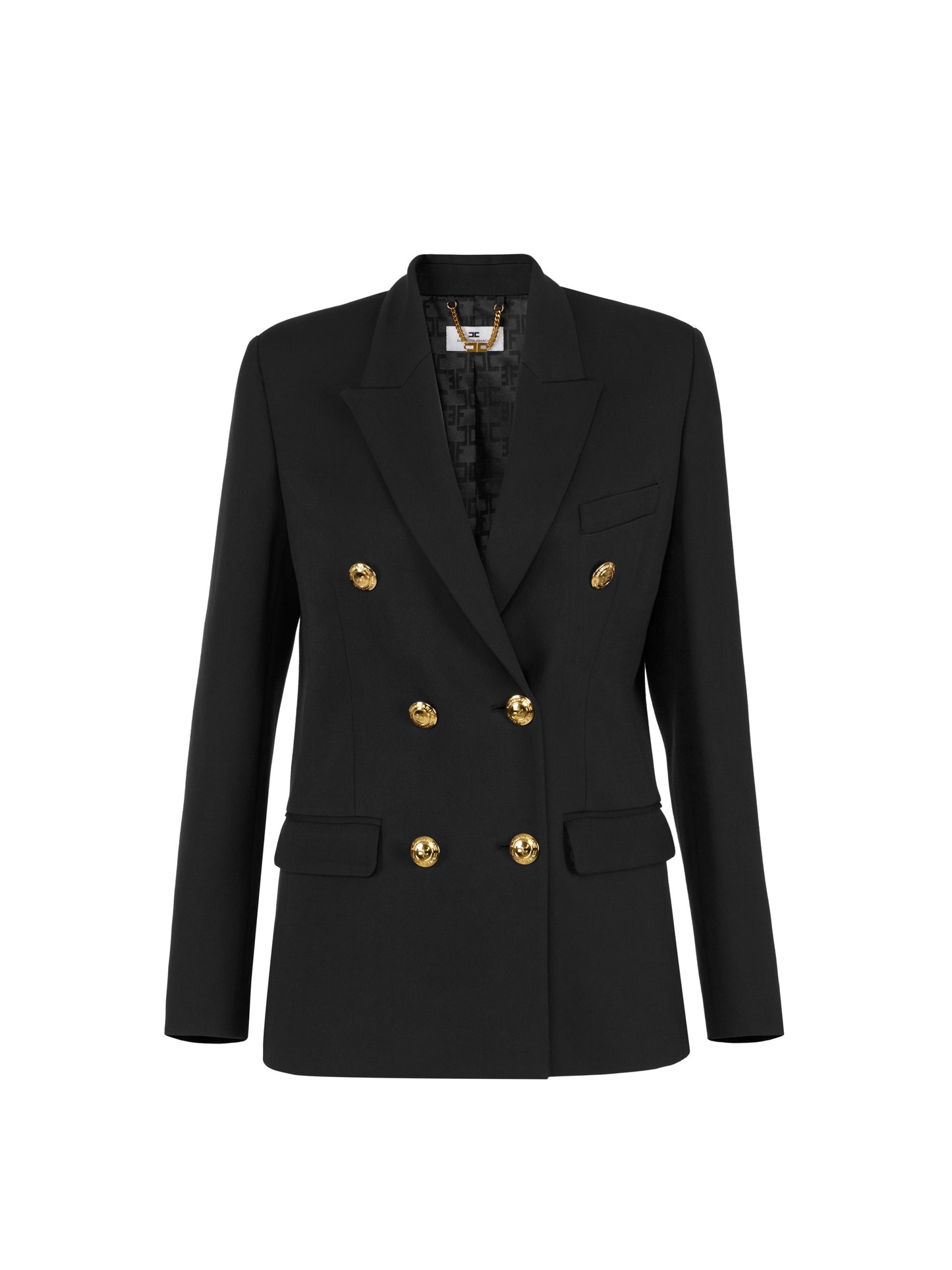Gabardine double-breasted jacket