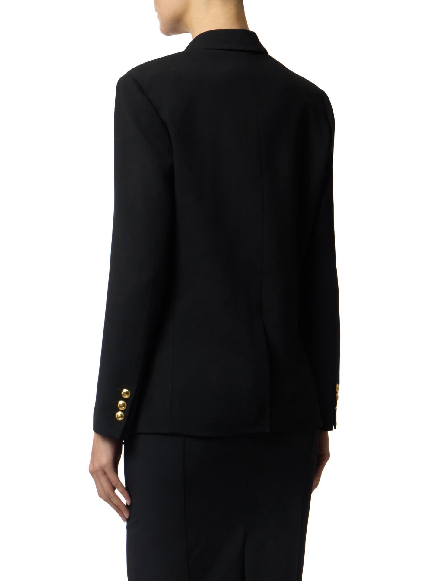 Gabardine double-breasted jacket