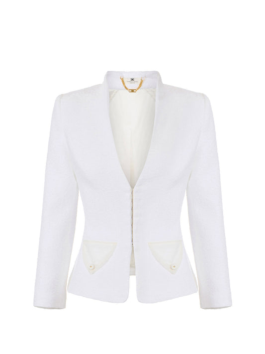 Bouclé tweed jacket