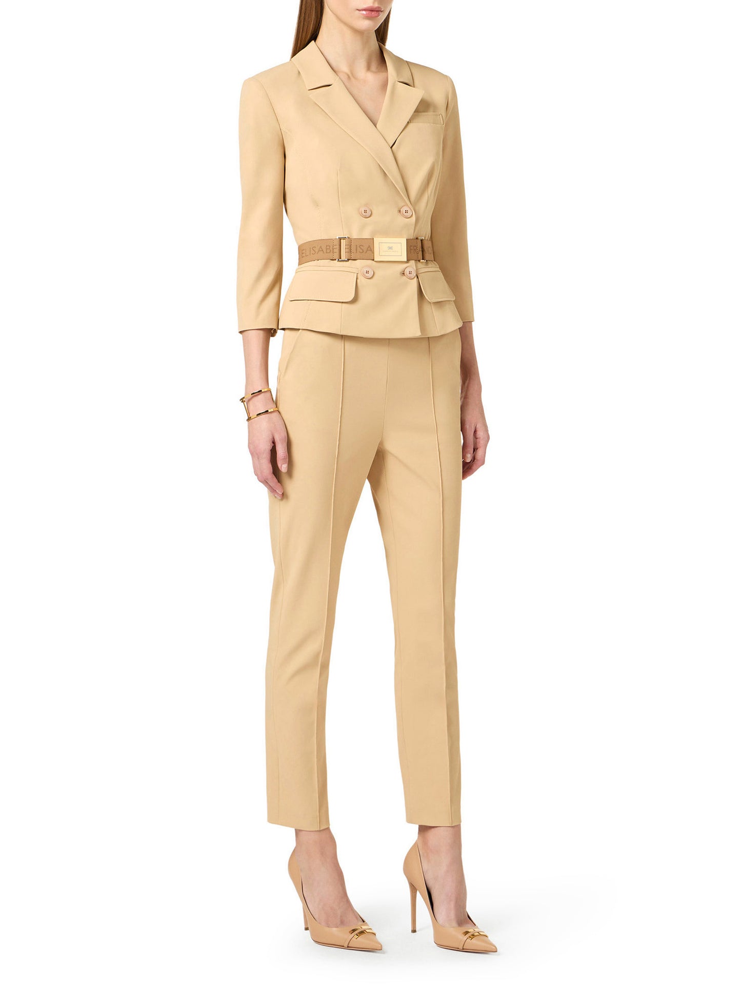 Technical bi-elastic fabric jacket