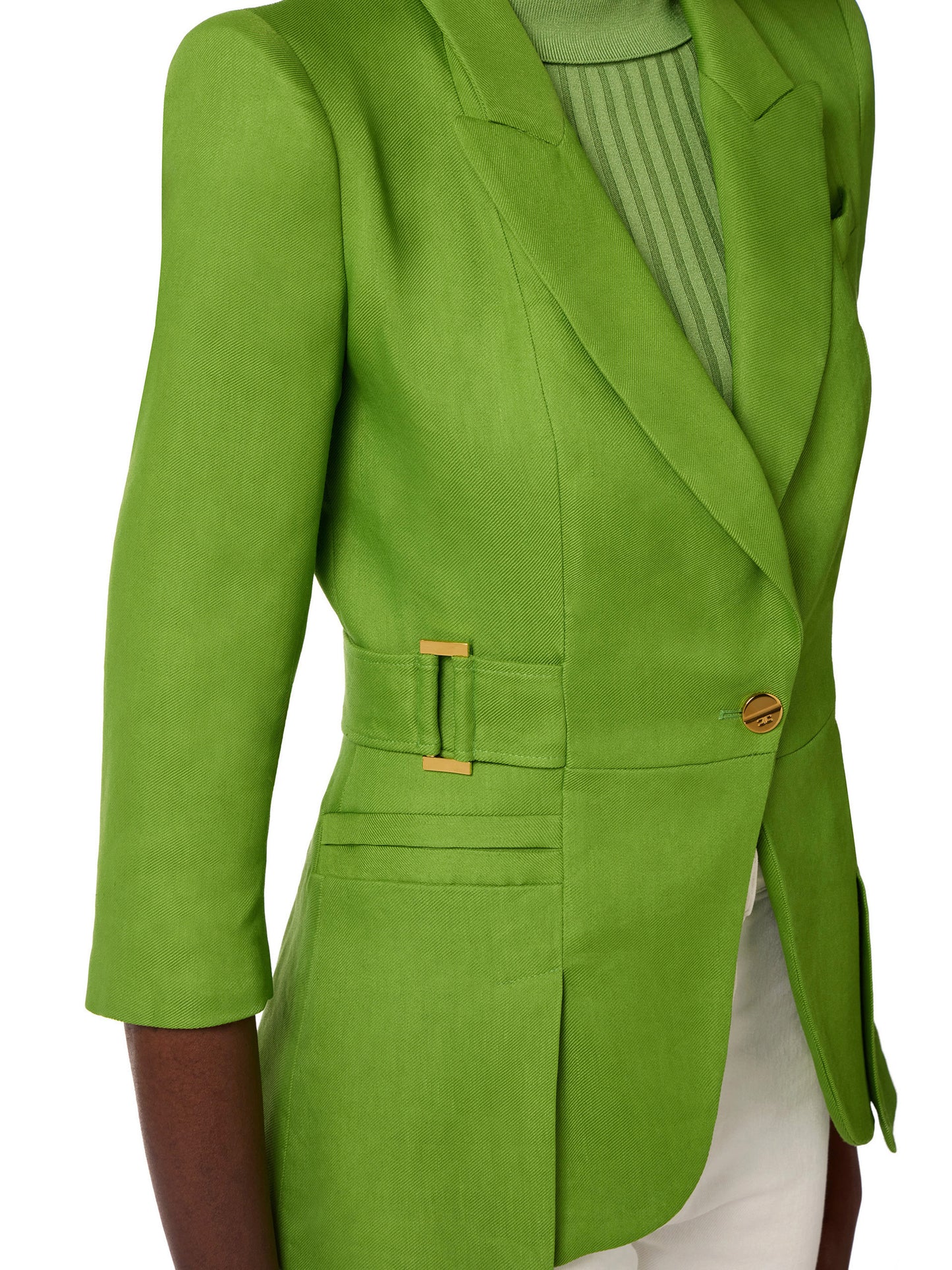 Linen-blend jacket