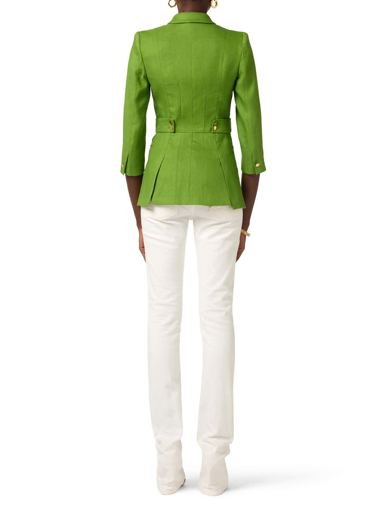 Linen-blend jacket