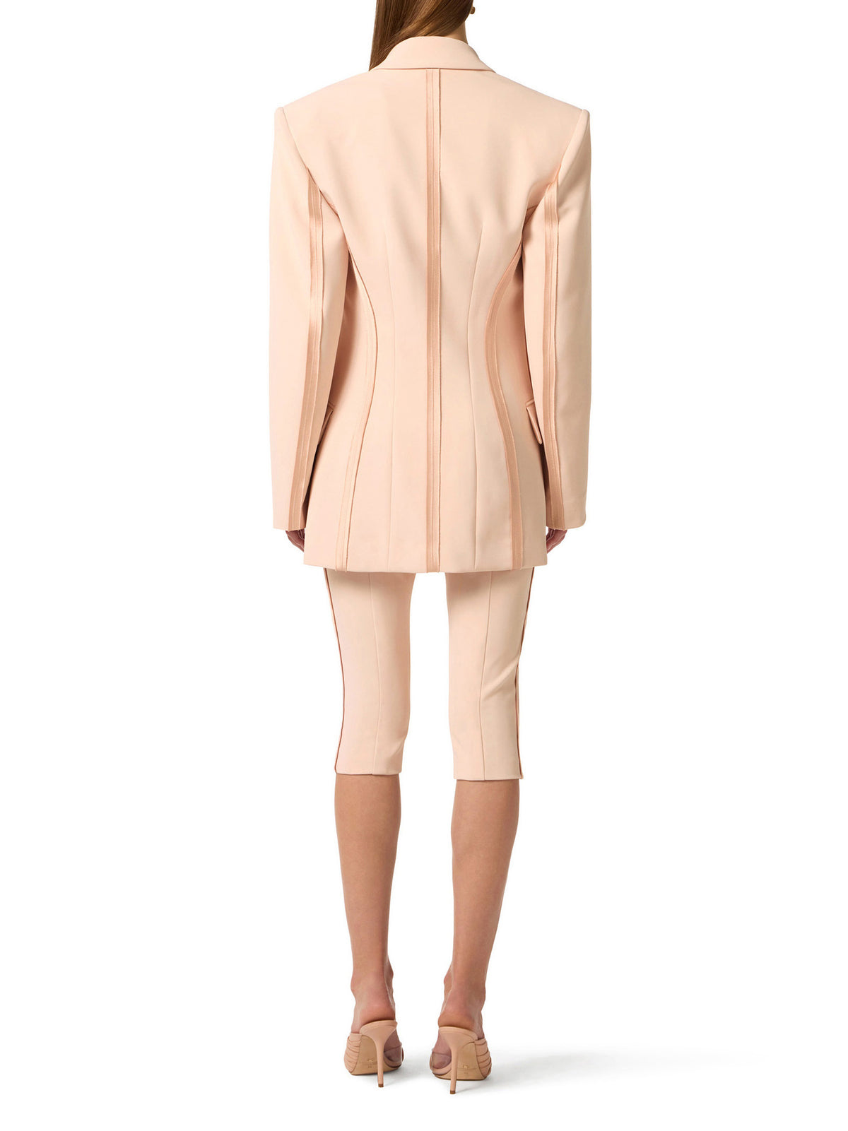 Jacket made of lightweight crêpe fabric and satin