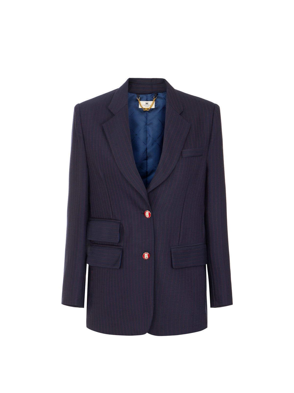 Pinstriped jacket in cool wool fabric
