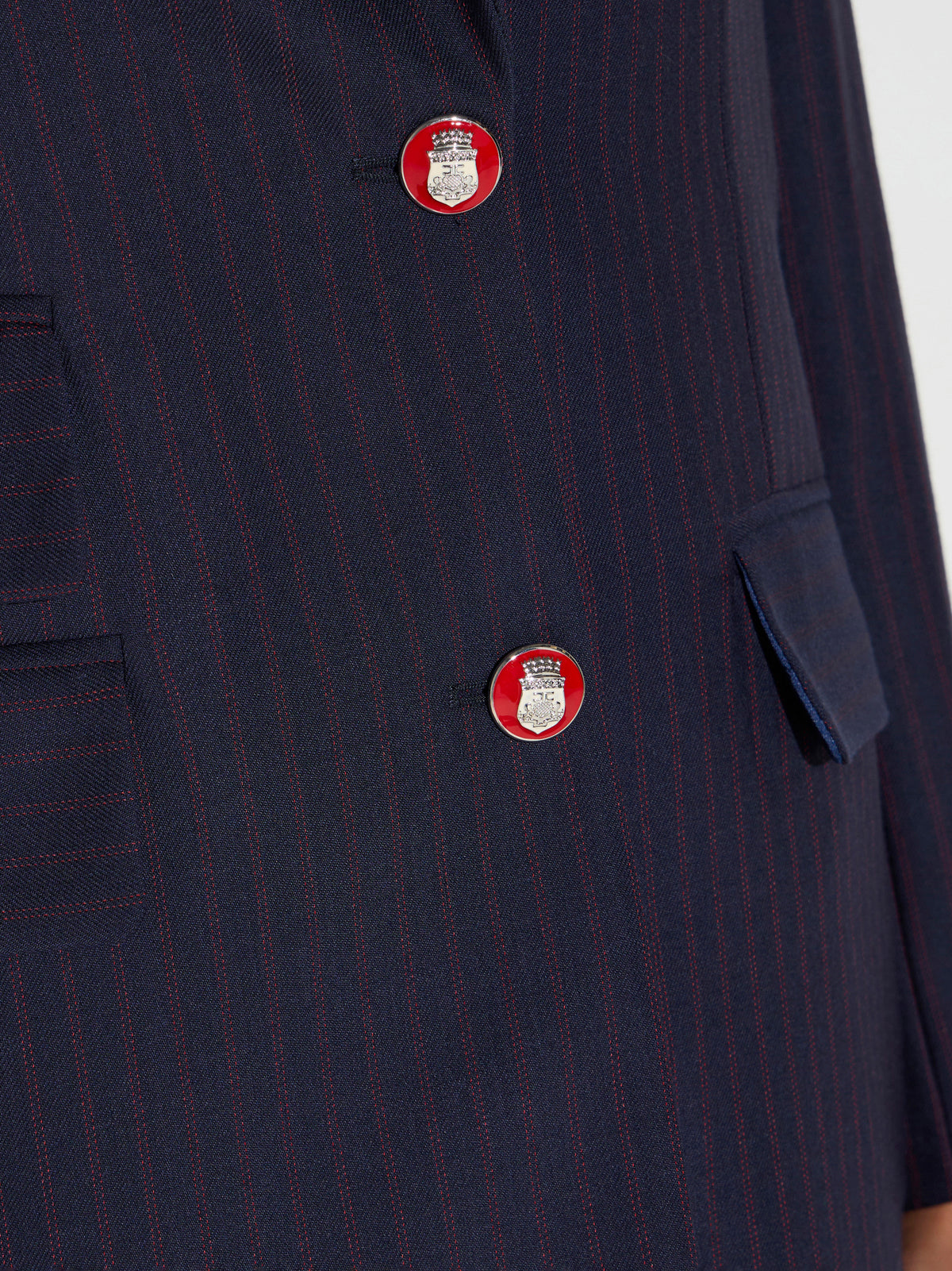 Pinstriped jacket in cool wool fabric