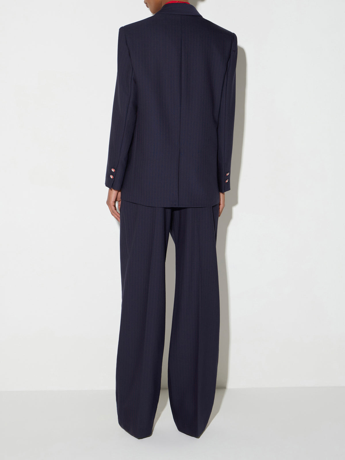 Pinstriped jacket in cool wool fabric
