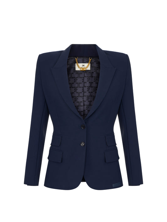 Jacket in lightweight crêpe