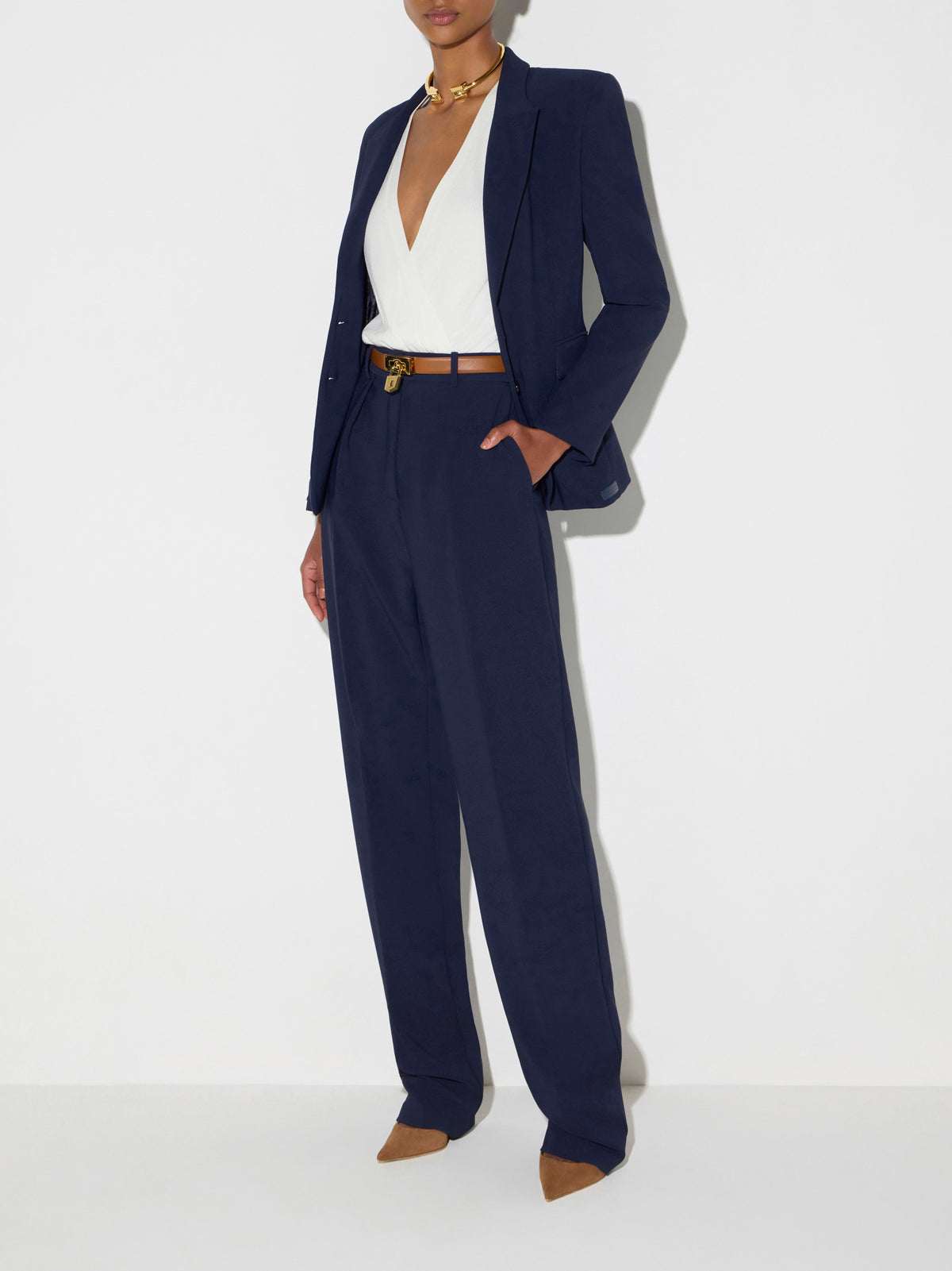 Jacket in lightweight crêpe