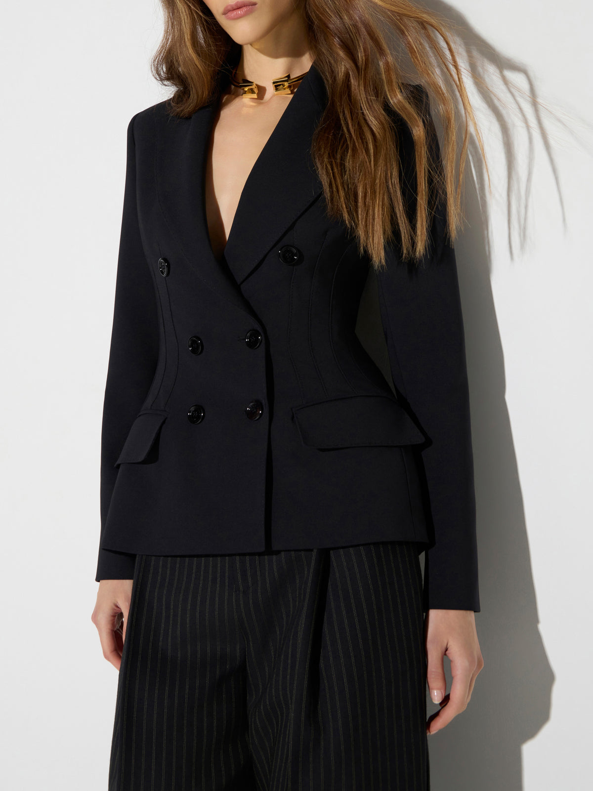 Jacket in lightweight crêpe