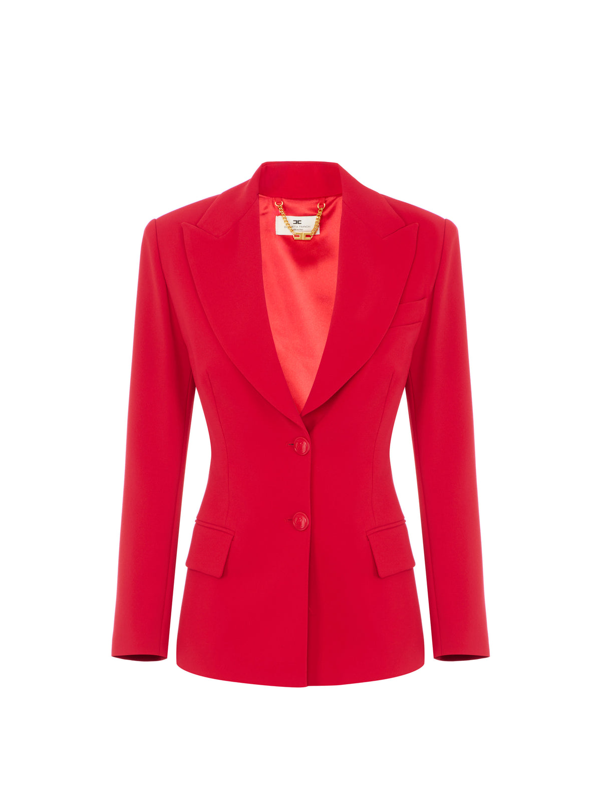 Lightweight crêpe jacket with laces