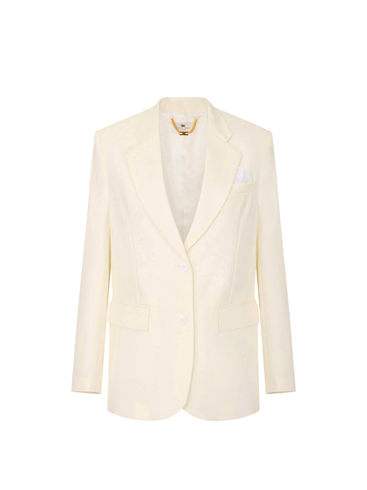 Jacket in gabardine fabric