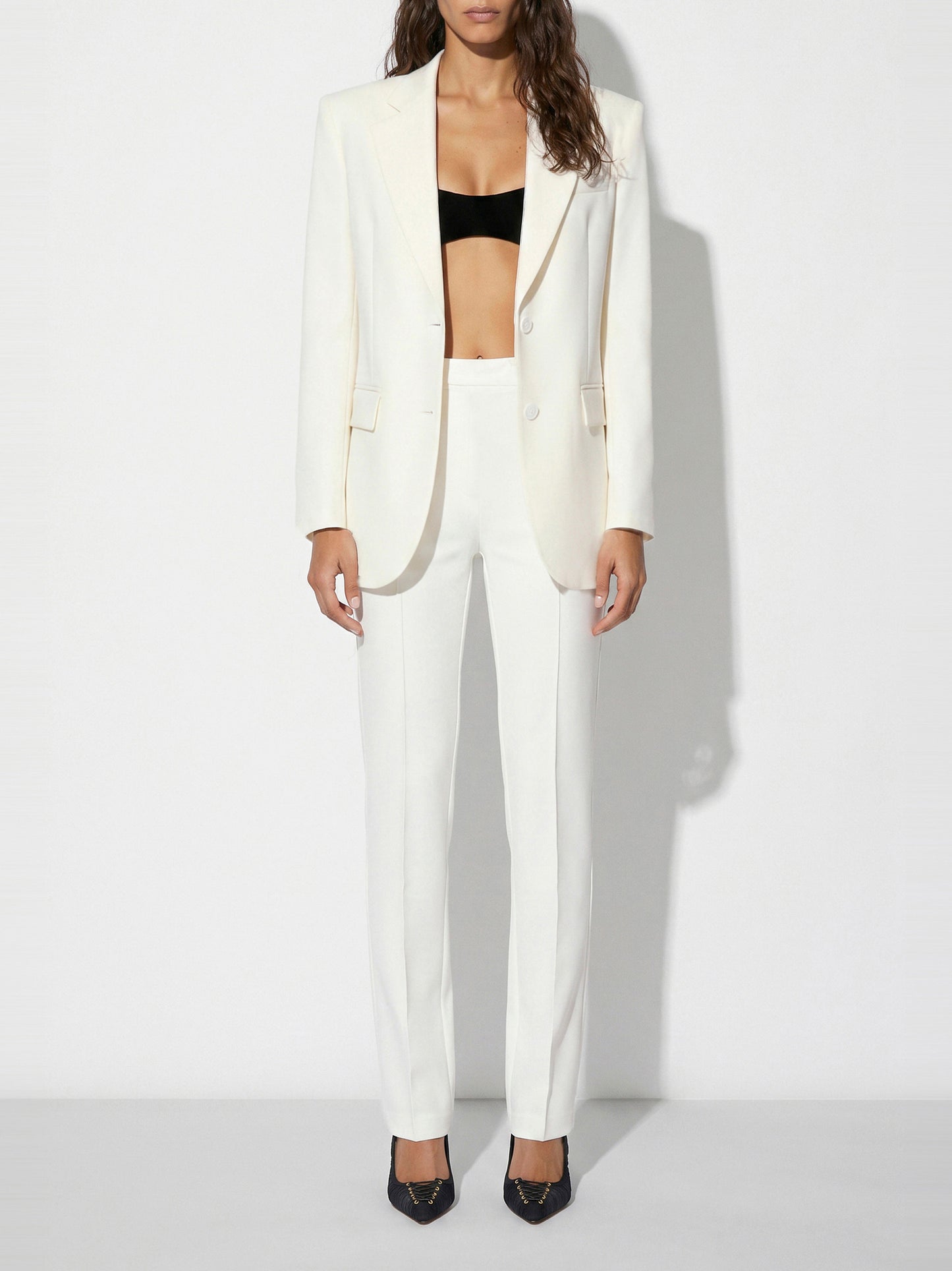 Jacket in gabardine fabric