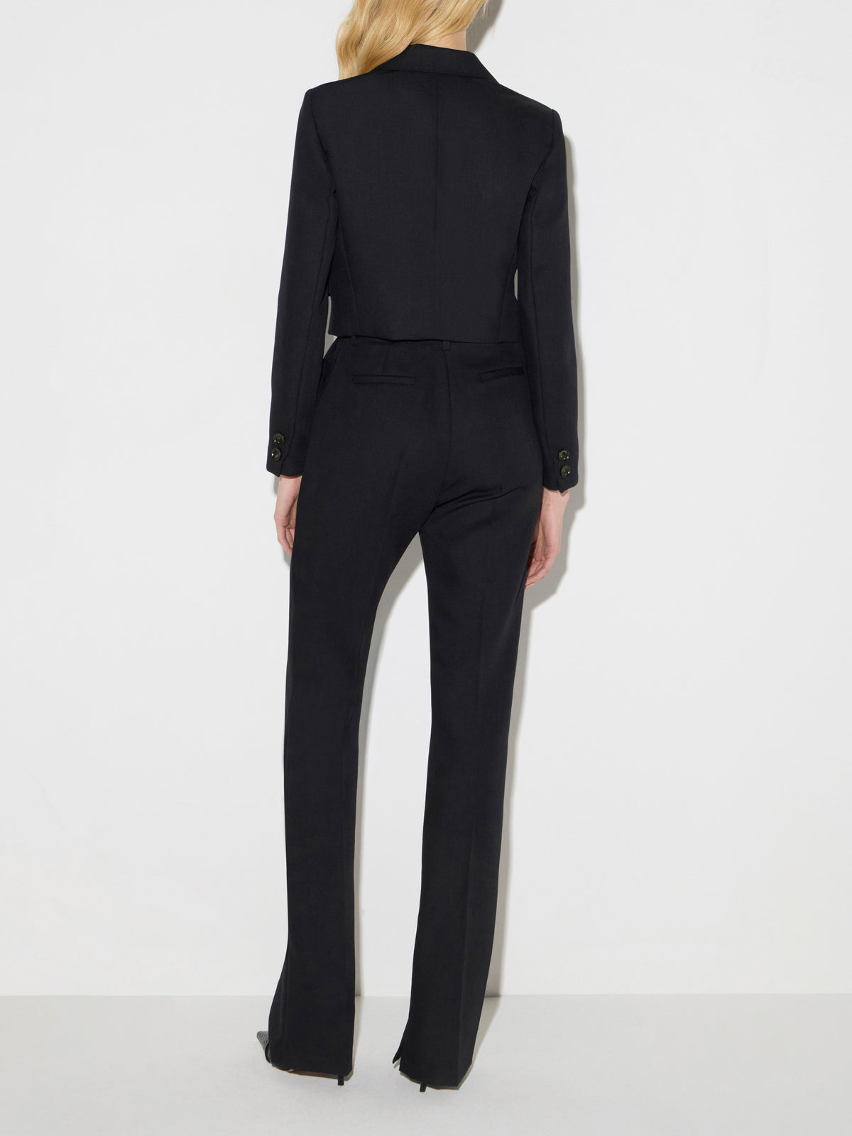 Wool cropped jacket