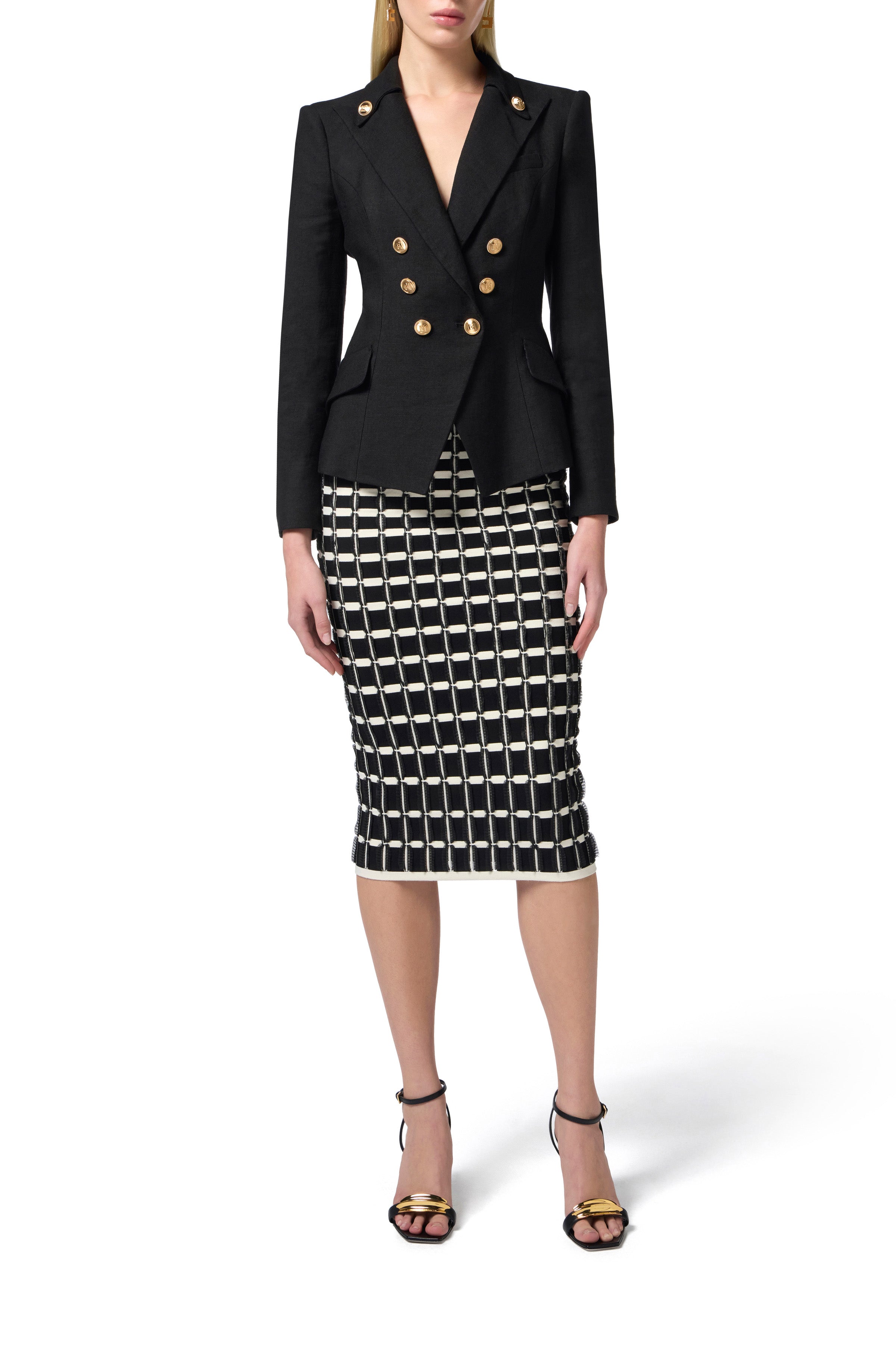Viscose skirt with micro-ruffles | LAST PIECE: 42/44/46