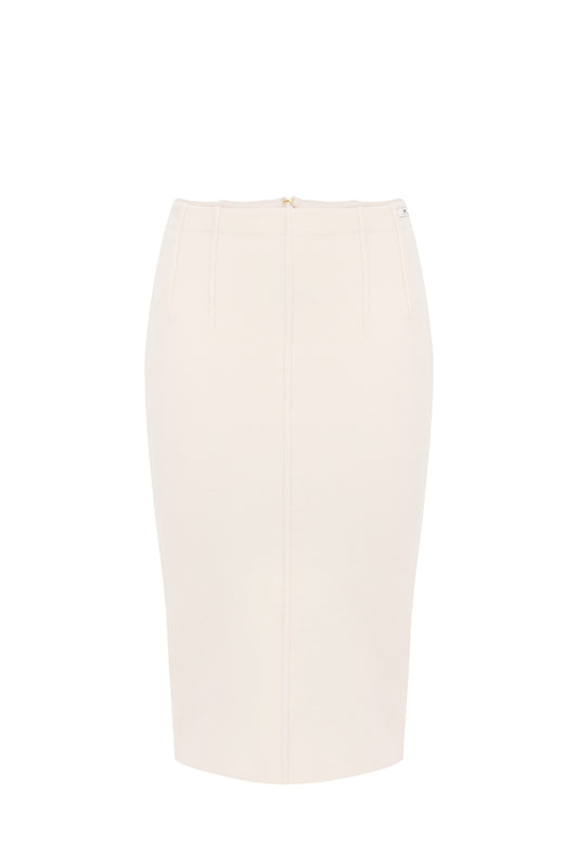 Knitted wool skirt