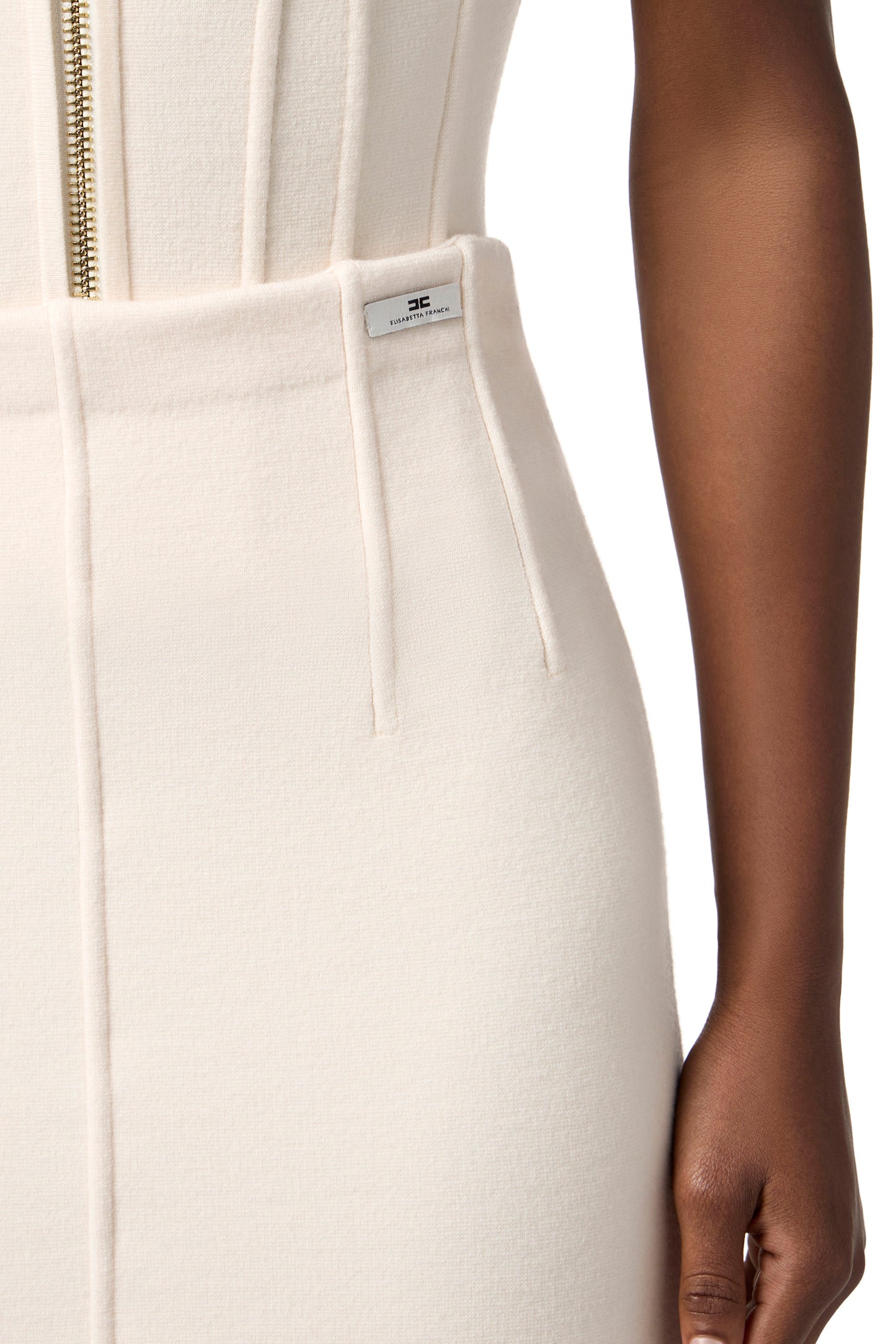 Knitted wool skirt
