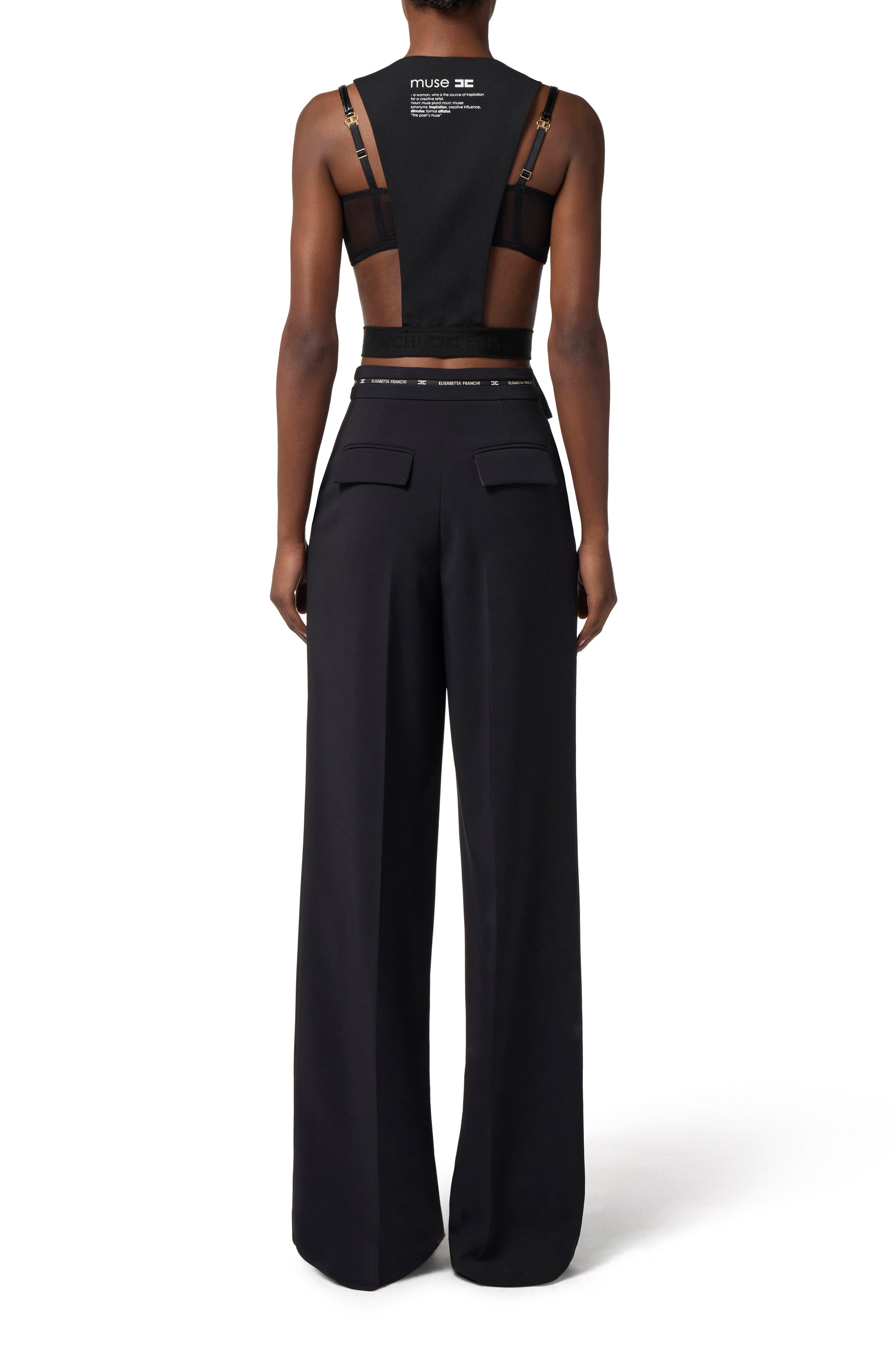 Cotton gabardine waistcoat