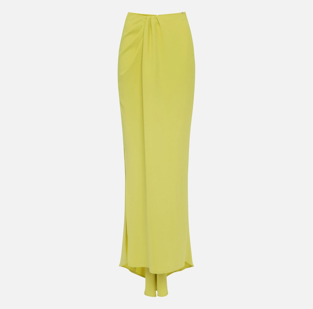 Crêpe long skirt with drape | LAST PIECE: 40/42