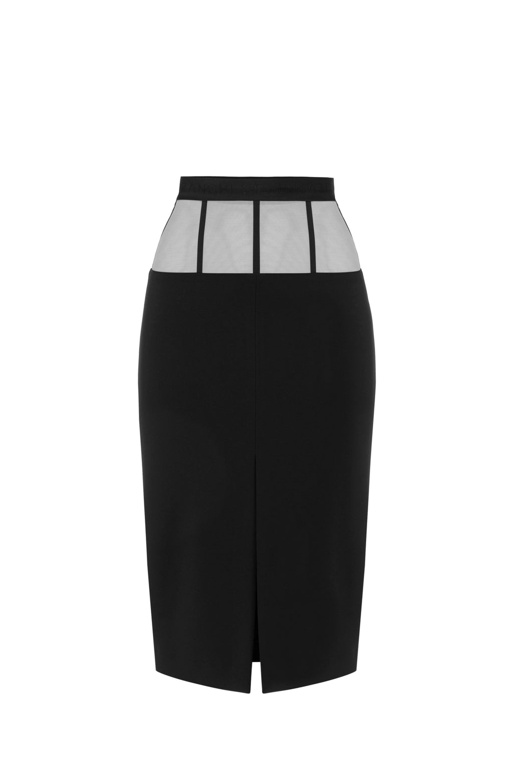Crêpe skirt with tulle peplum | LAST PIECE: 40