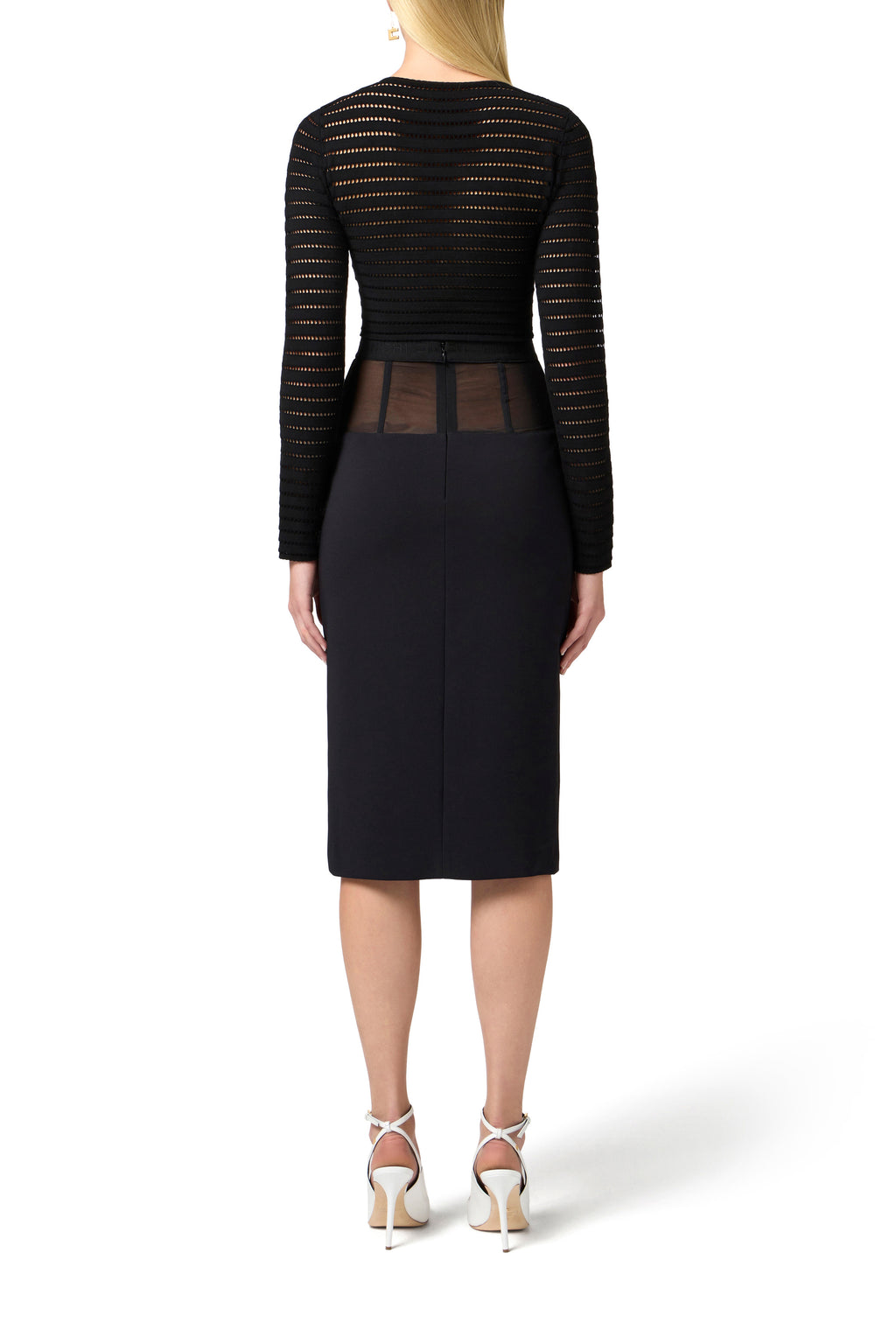 Crêpe skirt with tulle peplum | LAST PIECE: 40