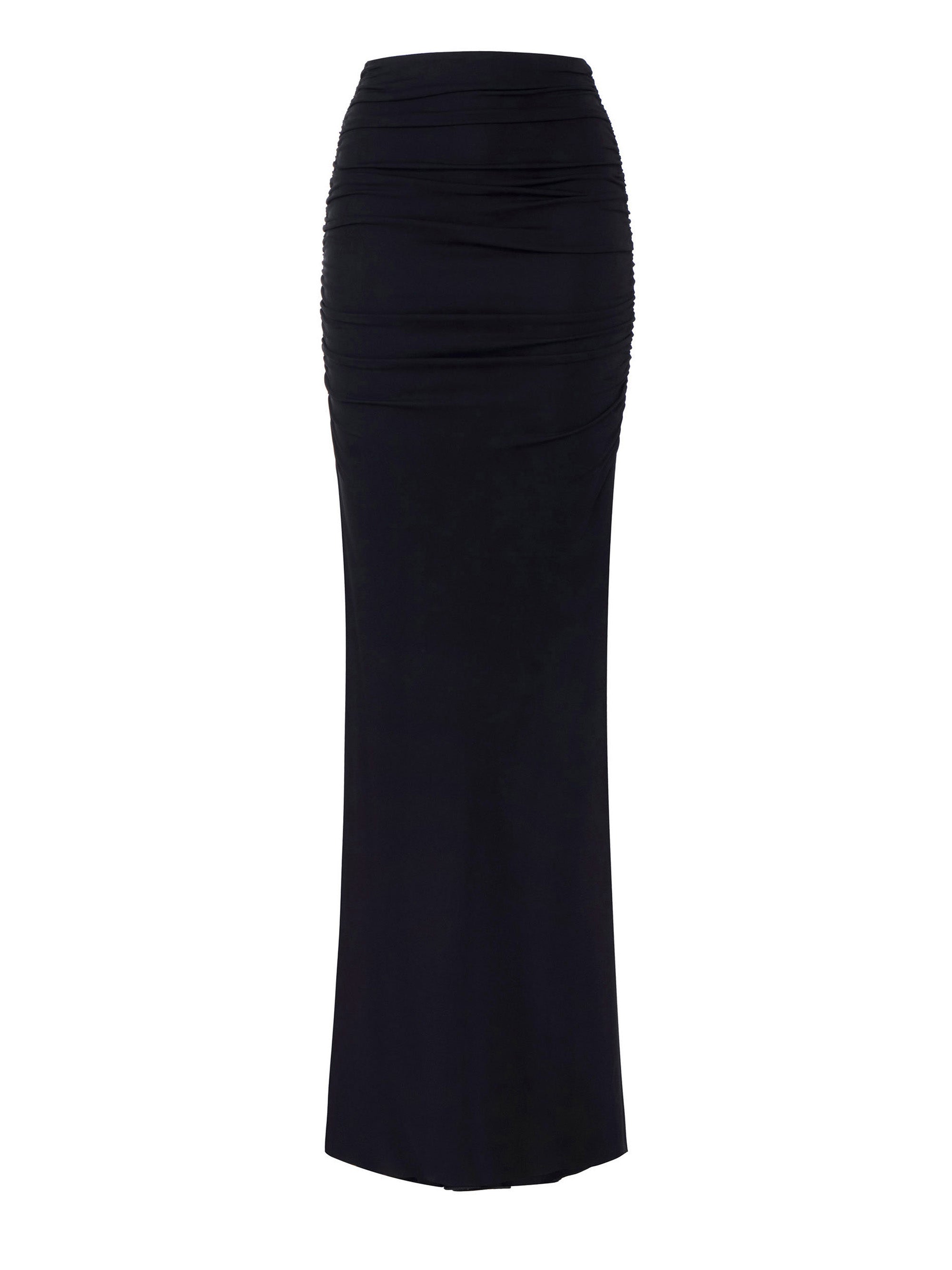 Crêpe jersey skirt with draping