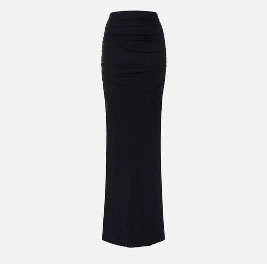 Crêpe jersey skirt with draping