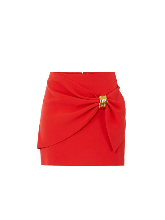 Miniskirt with jewel detail