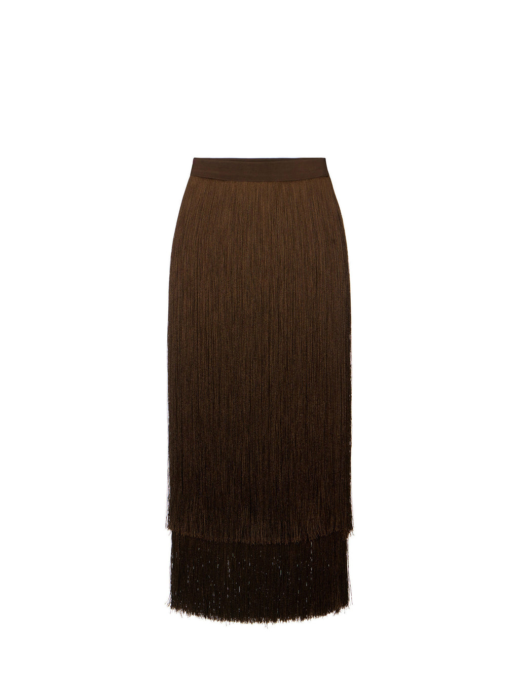 Skirt with fringes