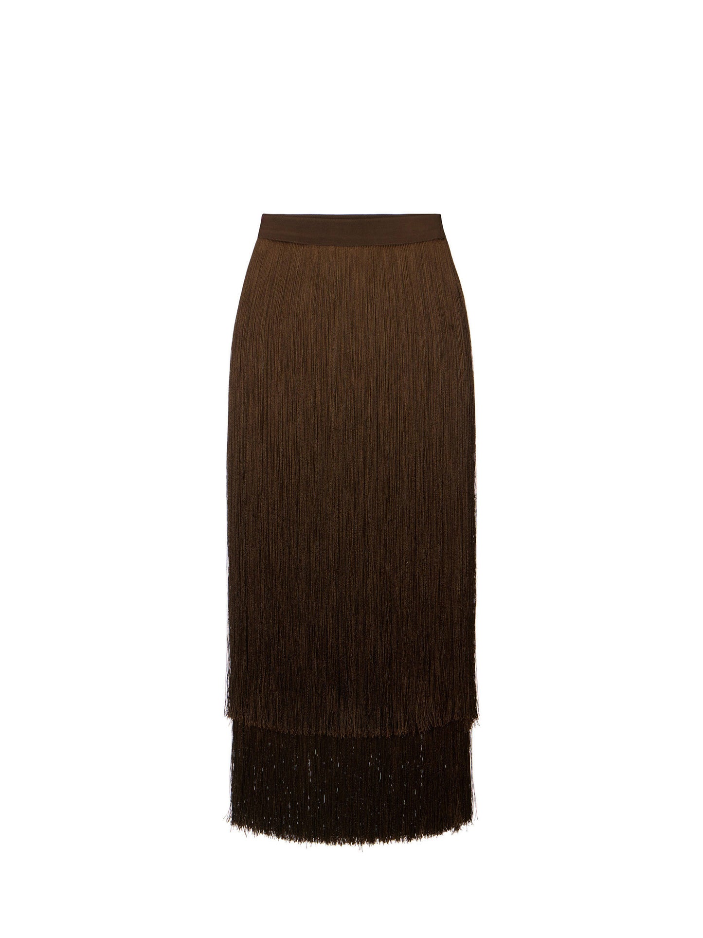Skirt with fringes